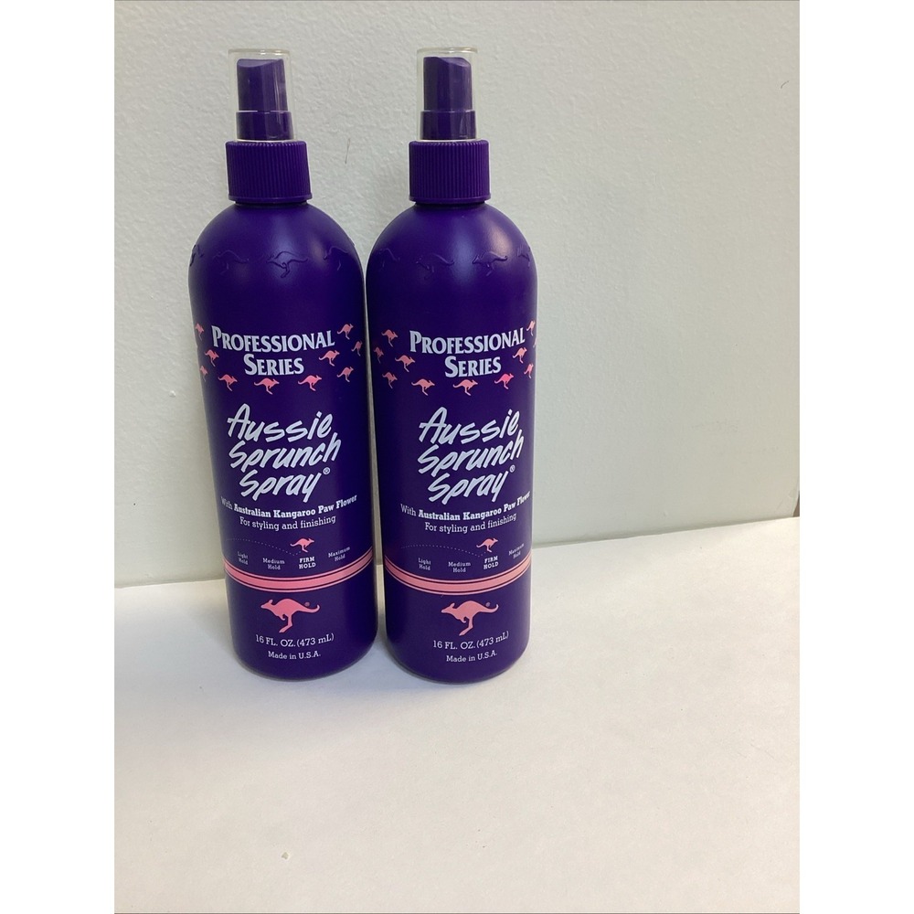 2 Pack Aussie Professional Series Sprunch Spray Firm Hold 16OZ Vintage